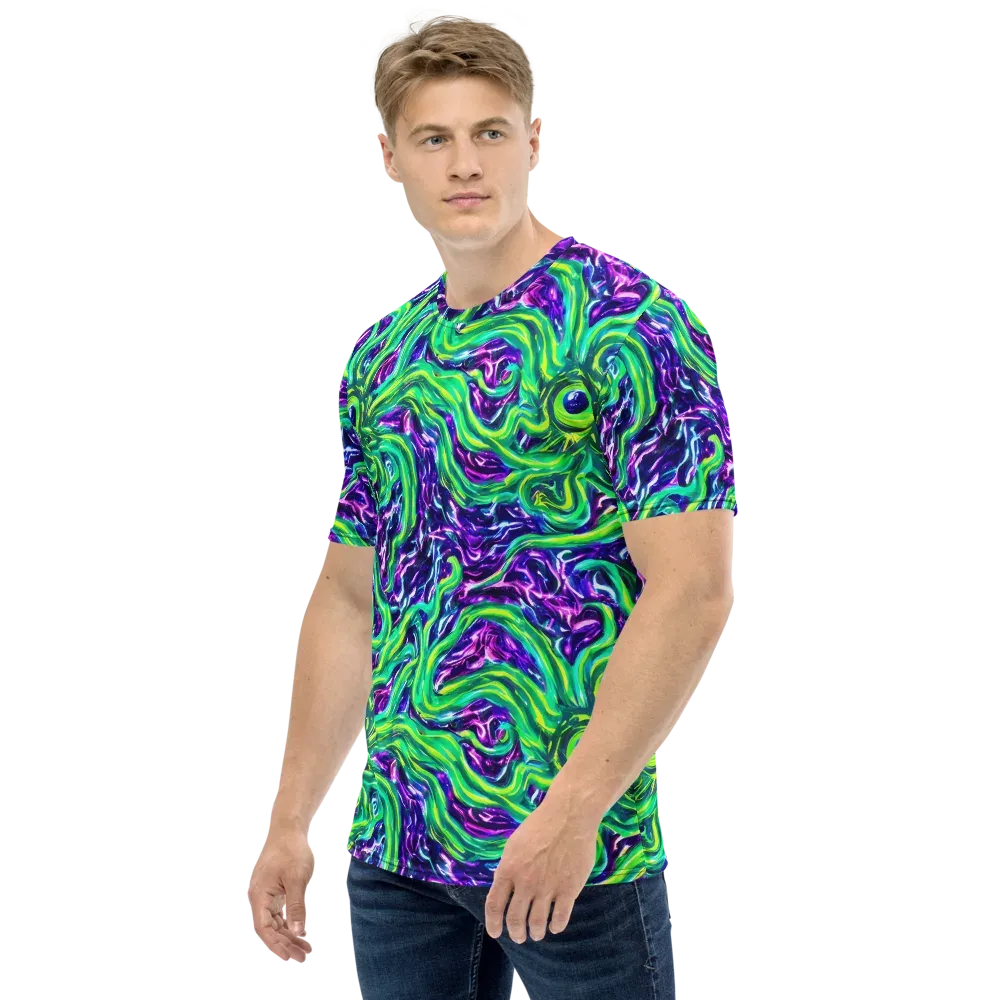 Cosmic Spill on Men's Crew Neck T-Shirt — Left