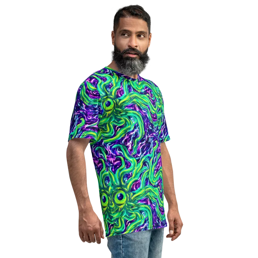 Cosmic Spill on Men's Crew Neck T-Shirt — Right