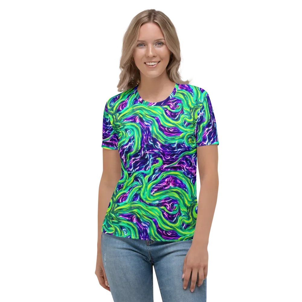 Cosmic Spill on Women's Crew Neck T-Shirt — Front