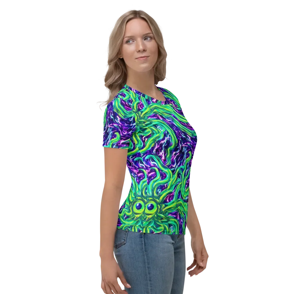 Cosmic Spill on Women's Crew Neck T-Shirt — Right