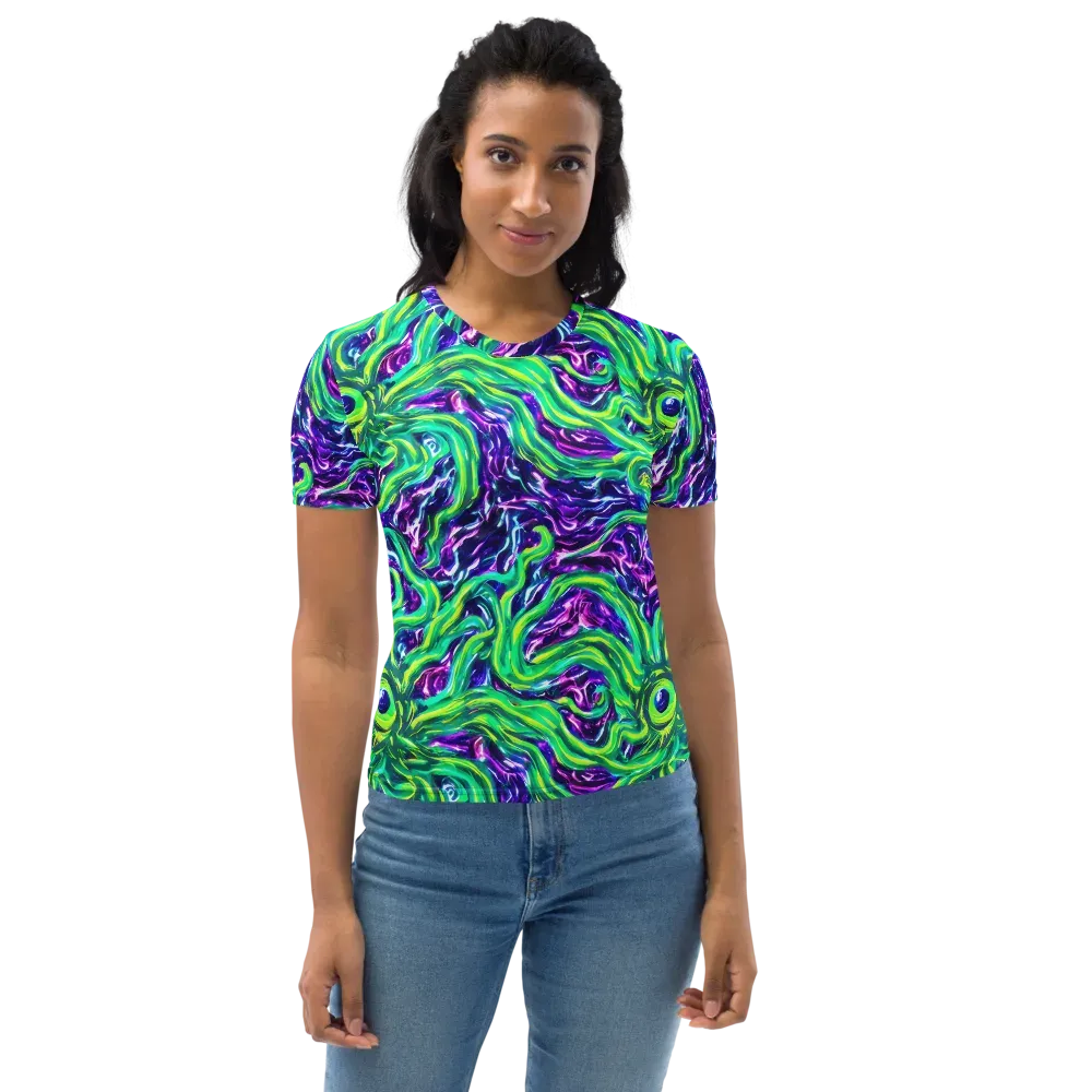 Cosmic Spill on Women's Crew Neck T-Shirt — Front