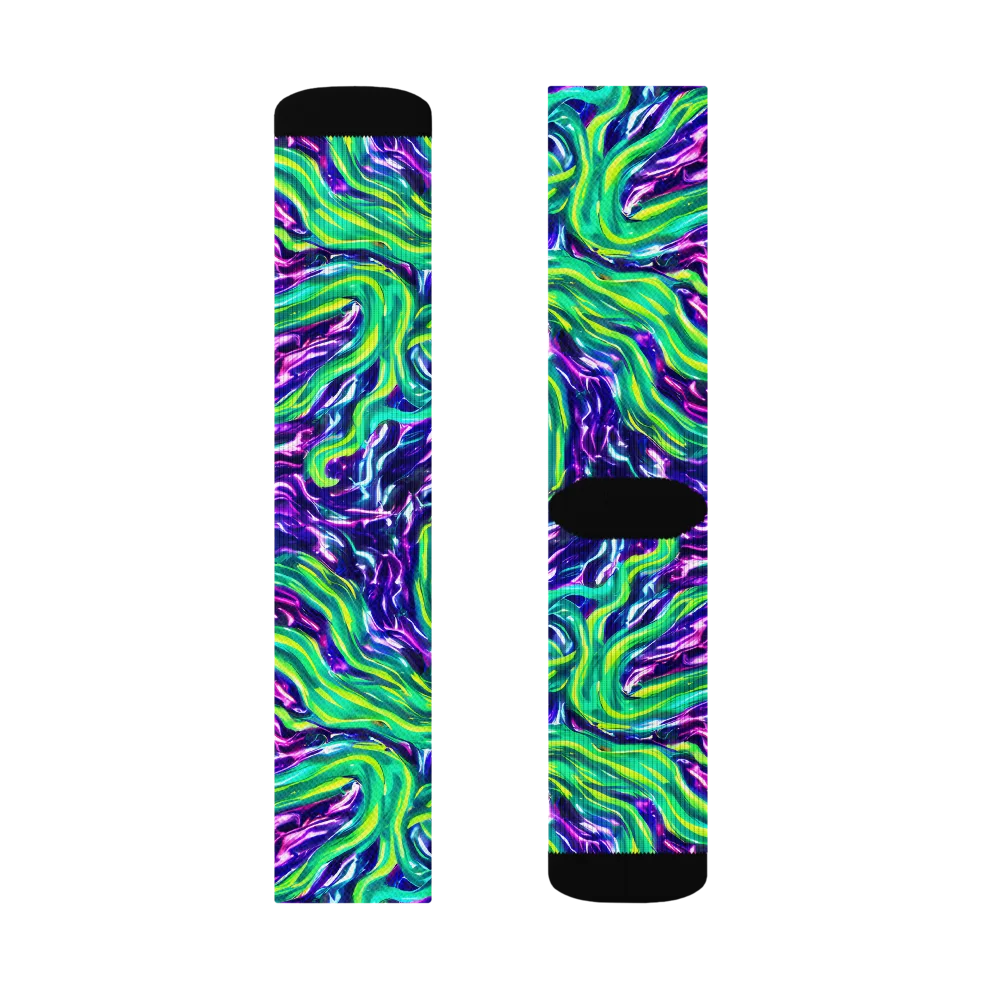 Cosmic Spill on Socks — Right Sock