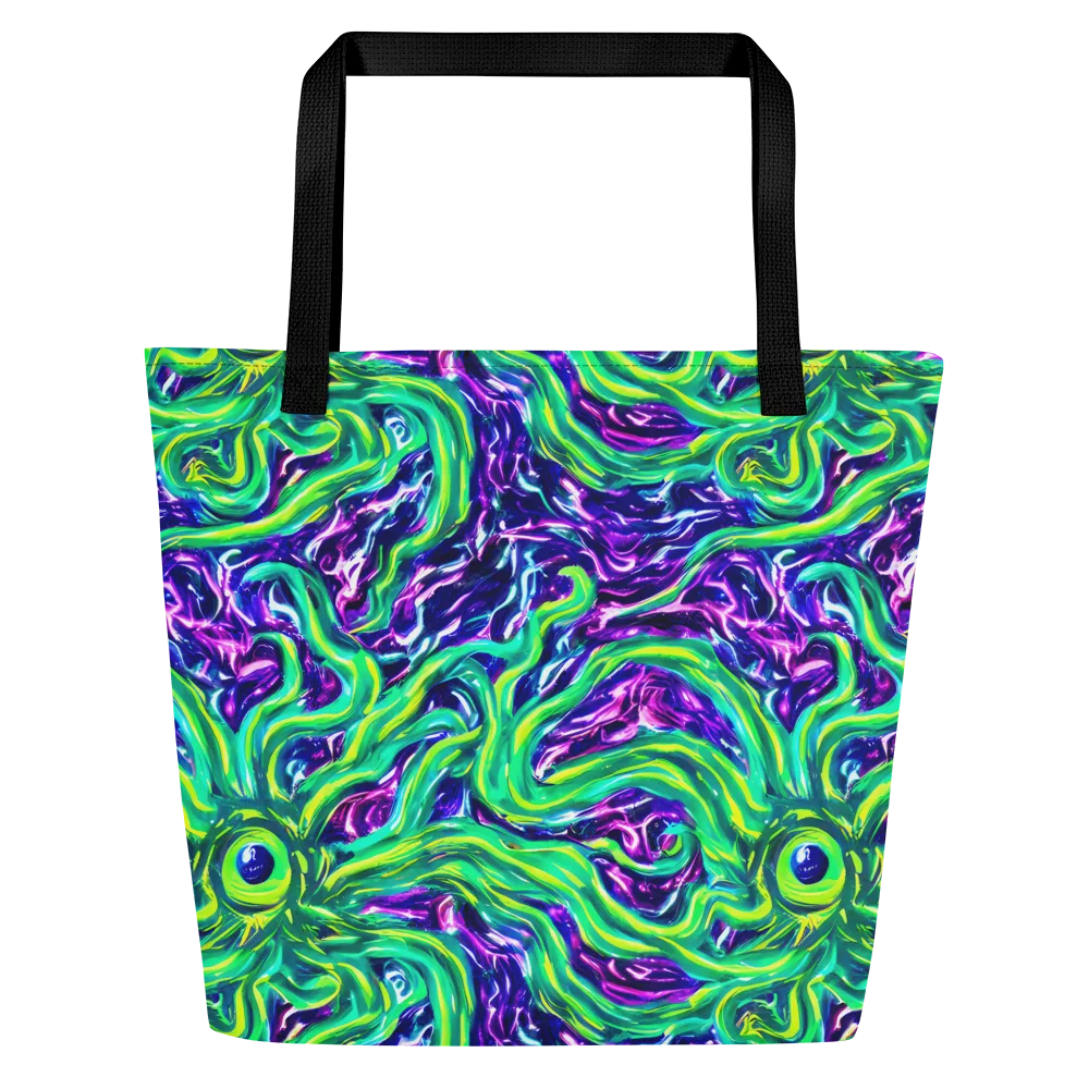 Cosmic Spill on Large Tote Bag W/ Pocket — Front
