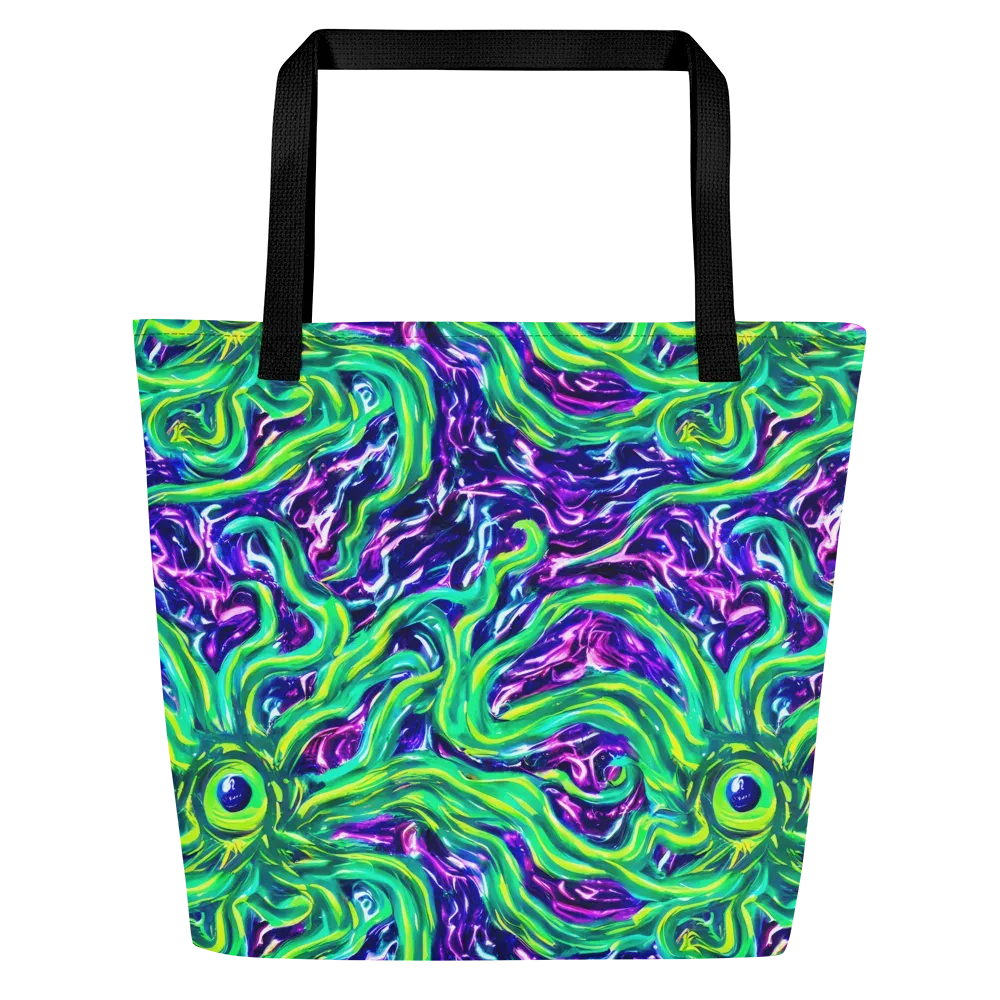 Cosmic Spill on Large Tote Bag W/ Pocket — Front