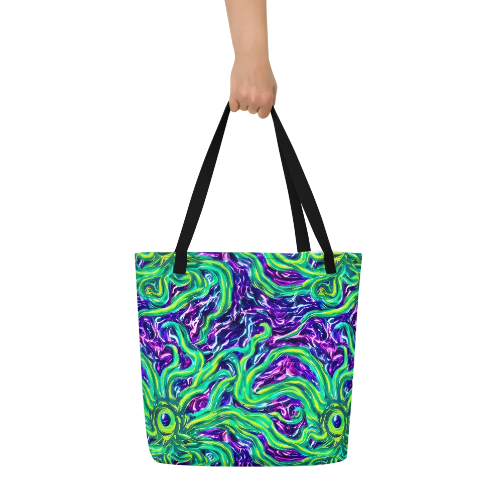 Cosmic Spill on Large Tote Bag W/ Pocket — Front
