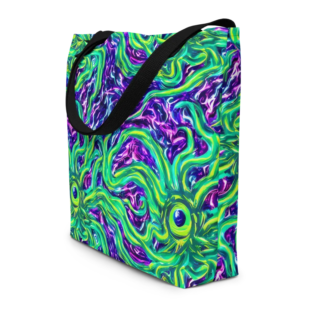 Cosmic Spill on Large Tote Bag W/ Pocket — Front
