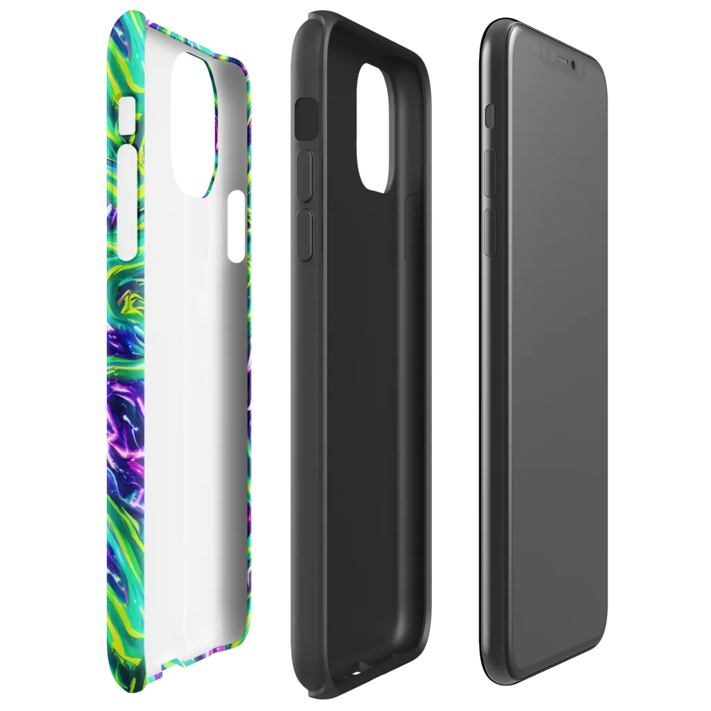 Cosmic Spill on Tough Case for iPhone® — Right
