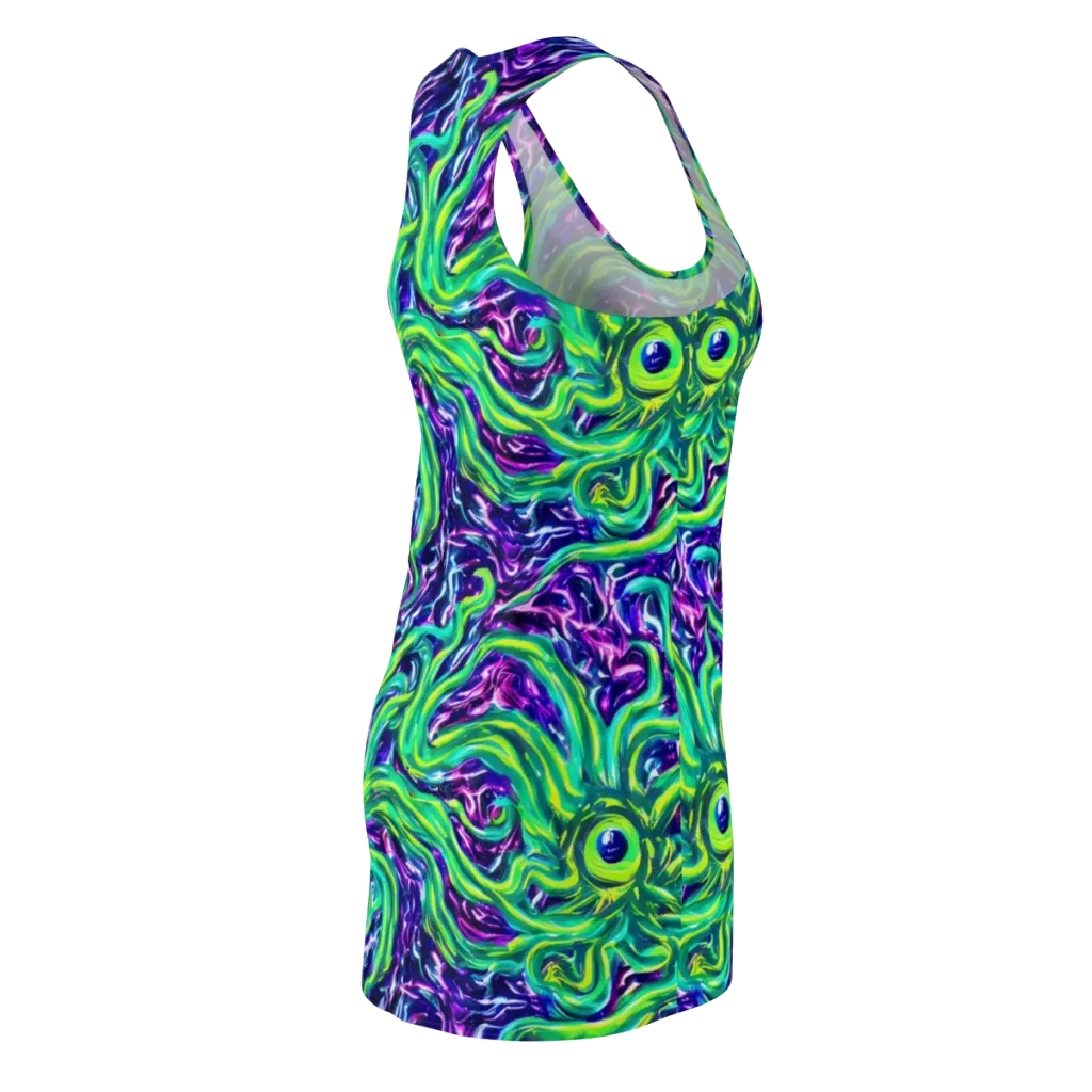 Cosmic Spill on Racerback Dress — Back Side