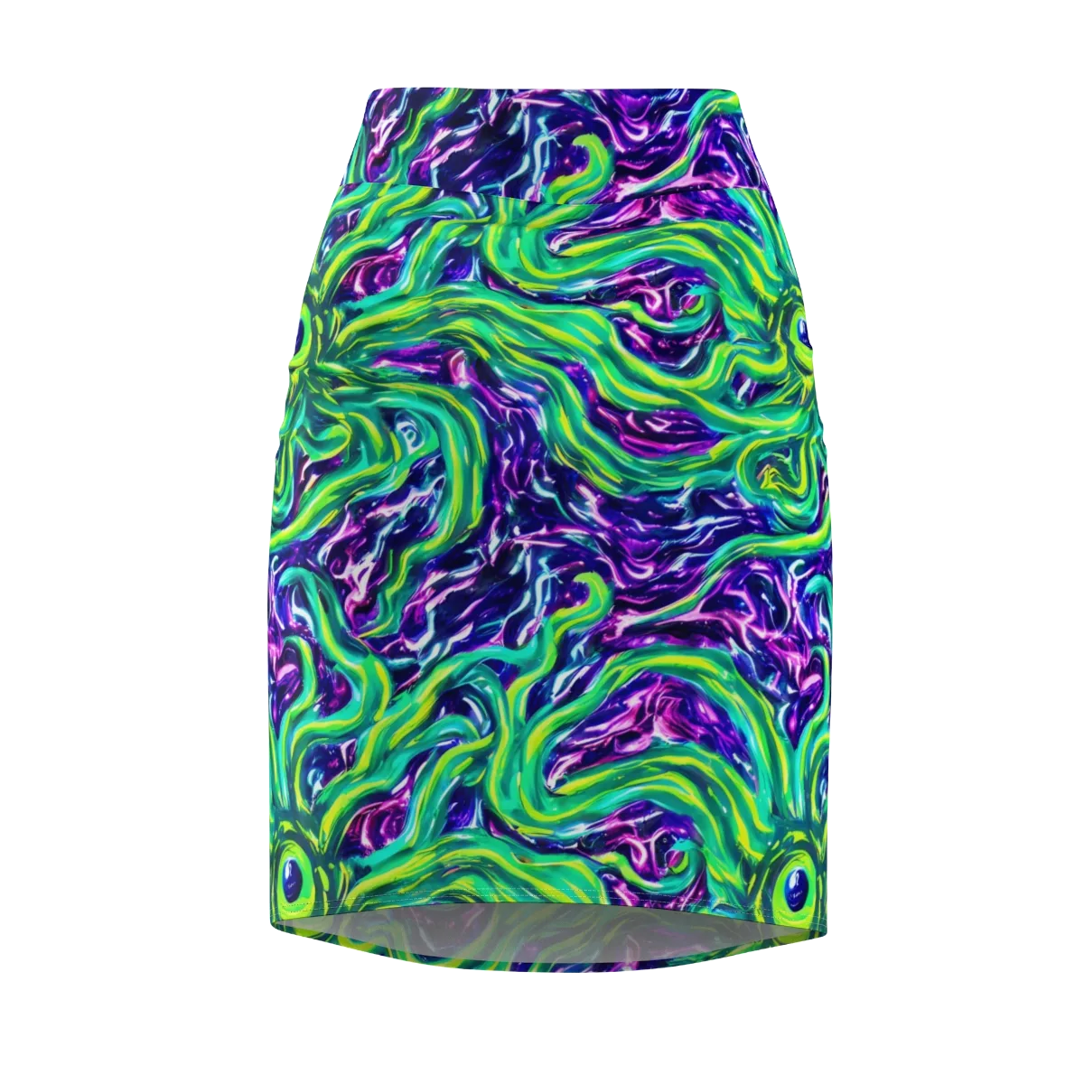 Cosmic Spill on Pencil Skirt — Front