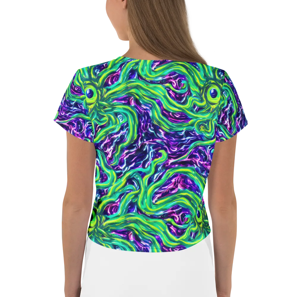 Cosmic Spill on Crop Tee — Back