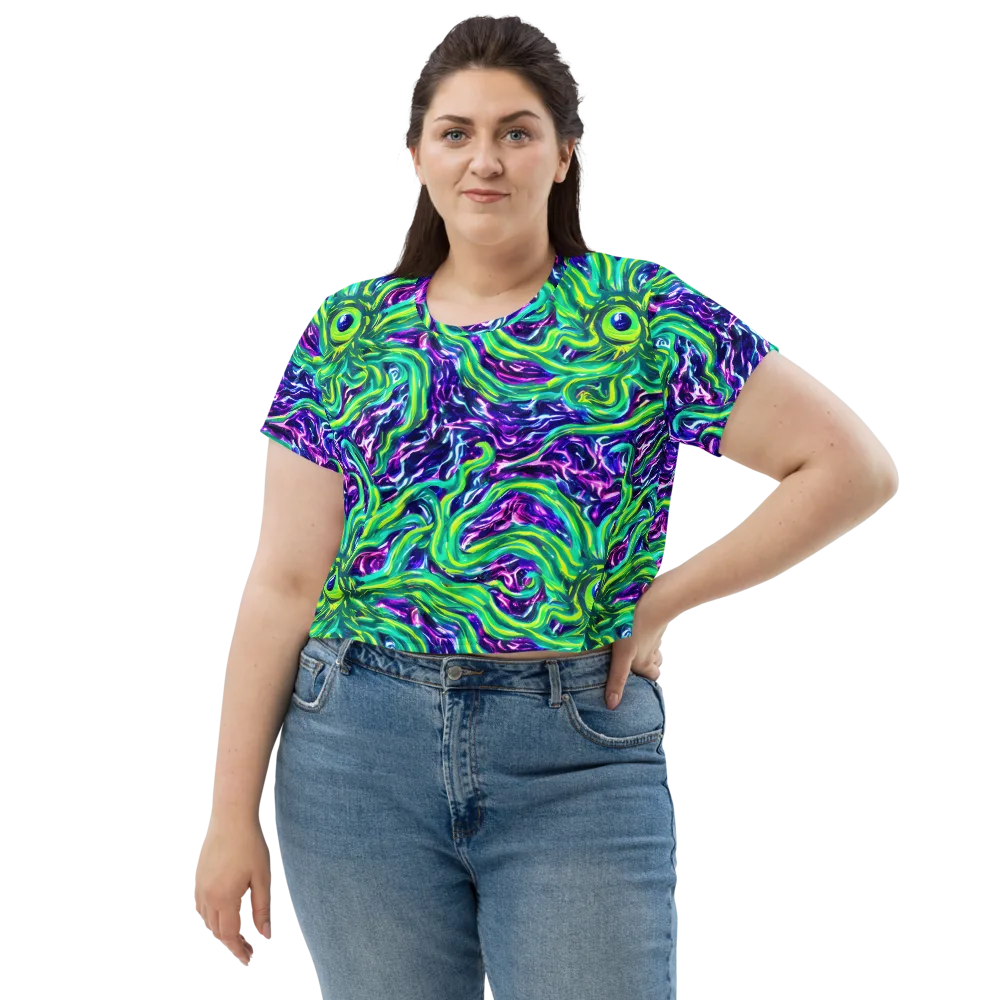 Cosmic Spill on Crop Tee — Front
