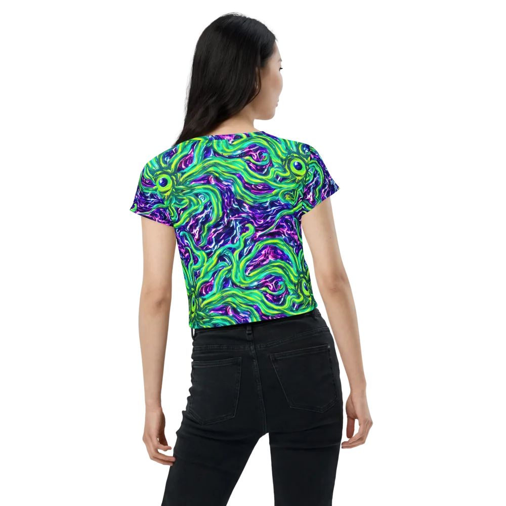 Cosmic Spill on Crop Tee — Back