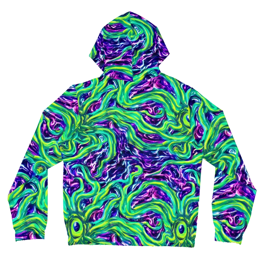Cosmic Spill on Women's Full-Zip Hoodie — Back