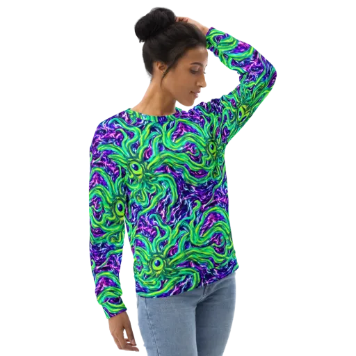 Cosmic Spill on a Sweatshirt