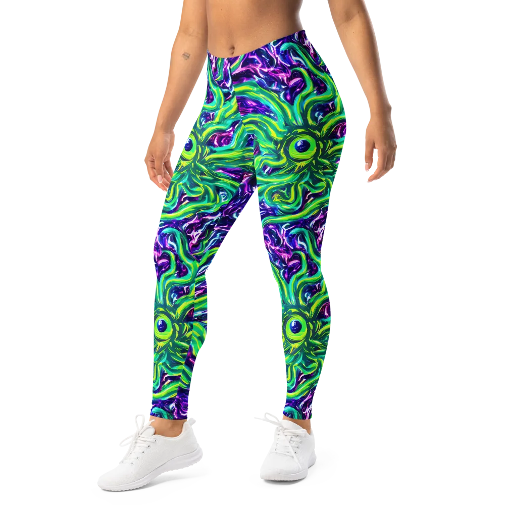 Cosmic Spill on Leggings — Left Front