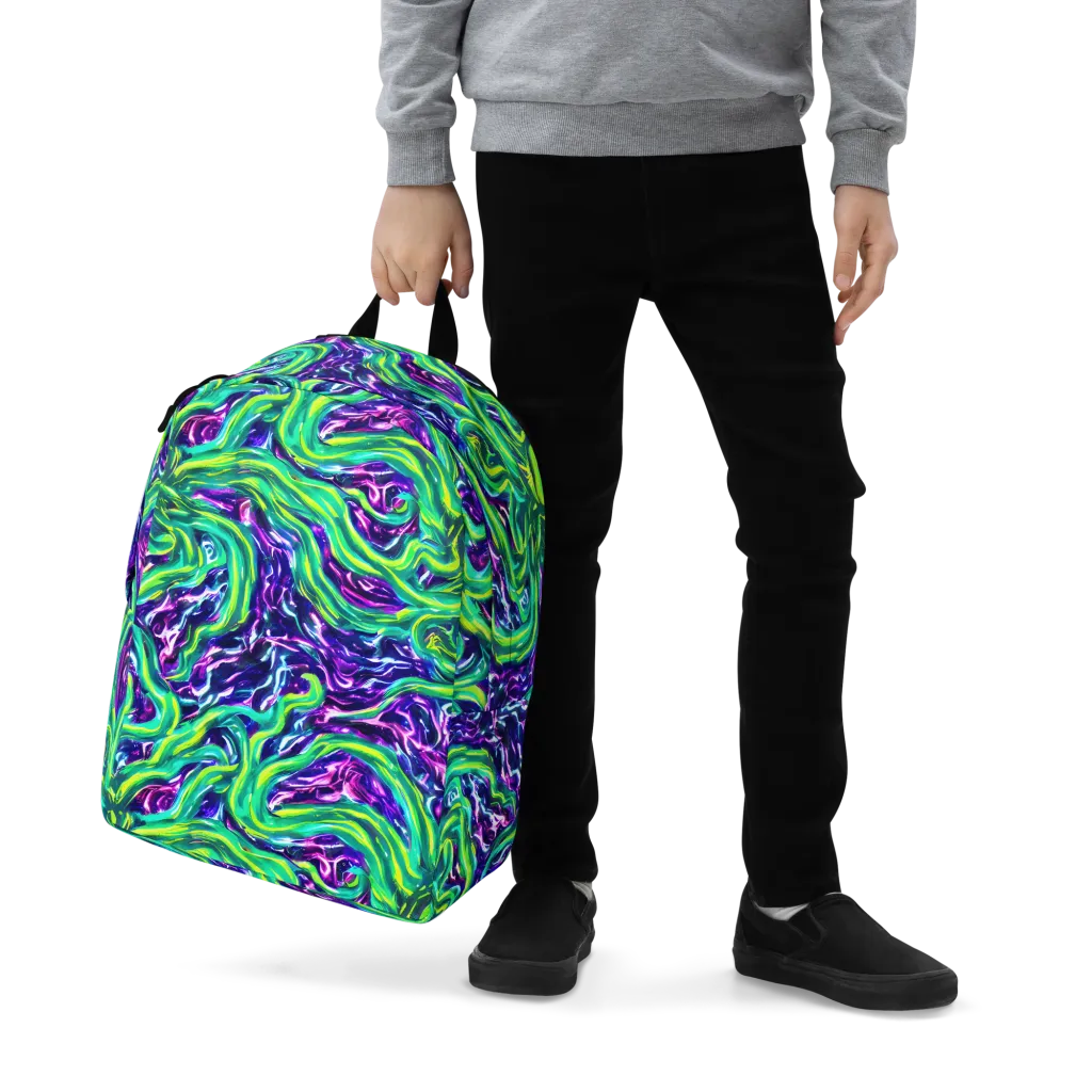 Cosmic Spill on Minimalist Backpack — Zoomed-in
