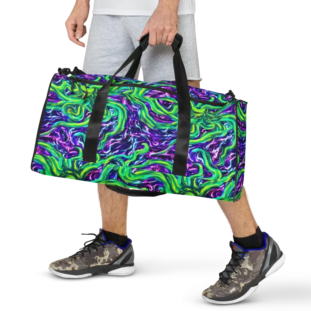 Cosmic Spill on Duffle Bag — Front