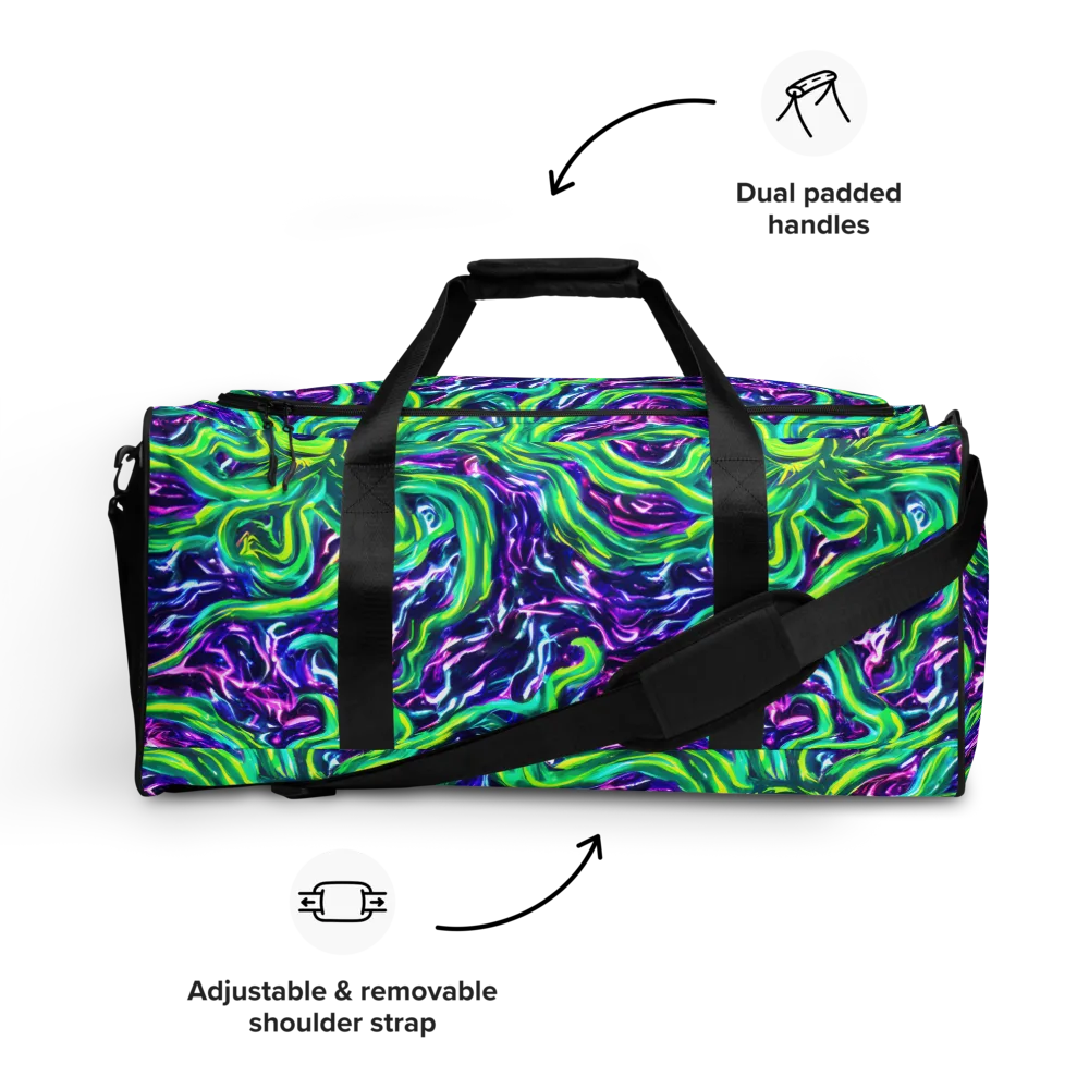 Cosmic Spill on Duffle Bag — Front