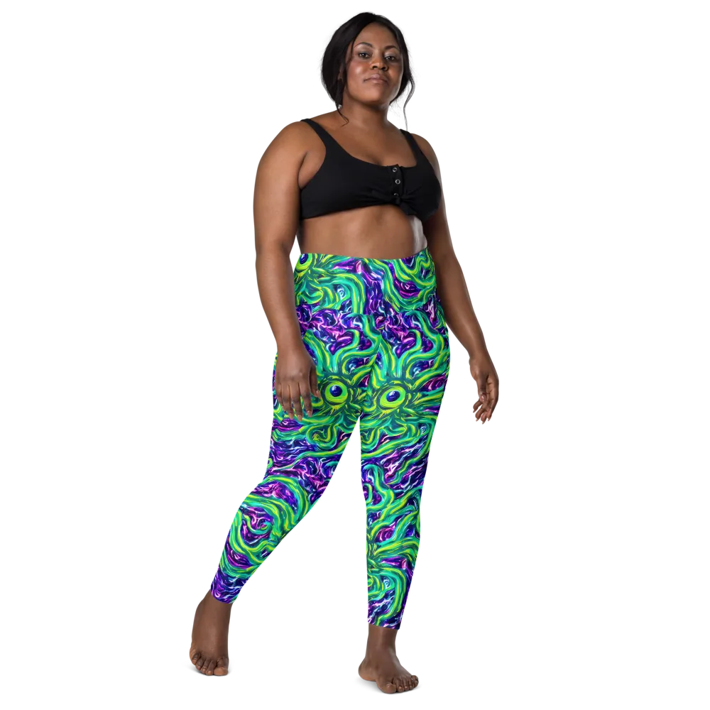 Cosmic Spill on Leggings with Pockets — Front