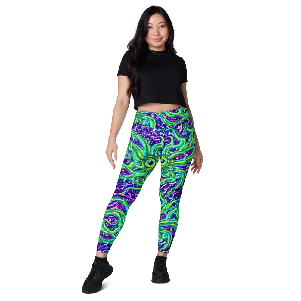 Cosmic Spill on Leggings with Pockets — Front