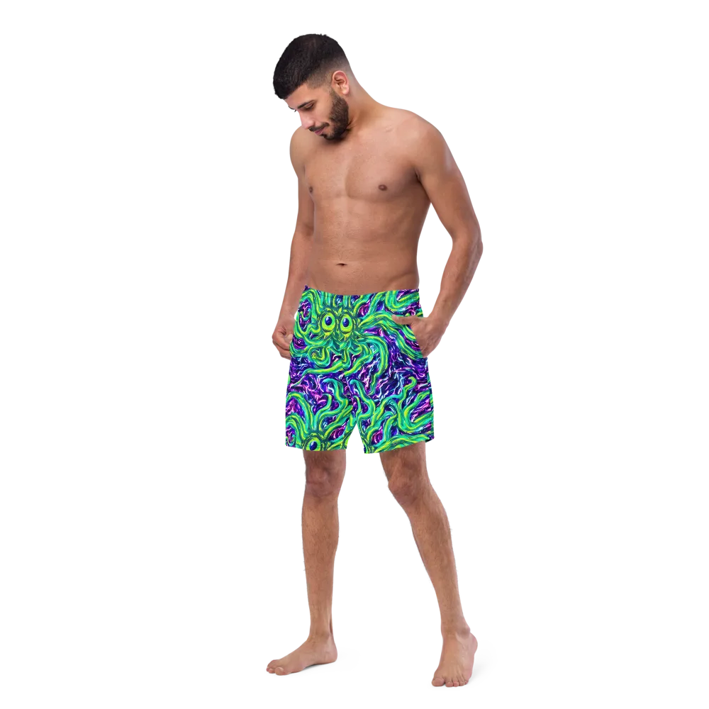 Cosmic Spill on Swim Trunks — Left Front