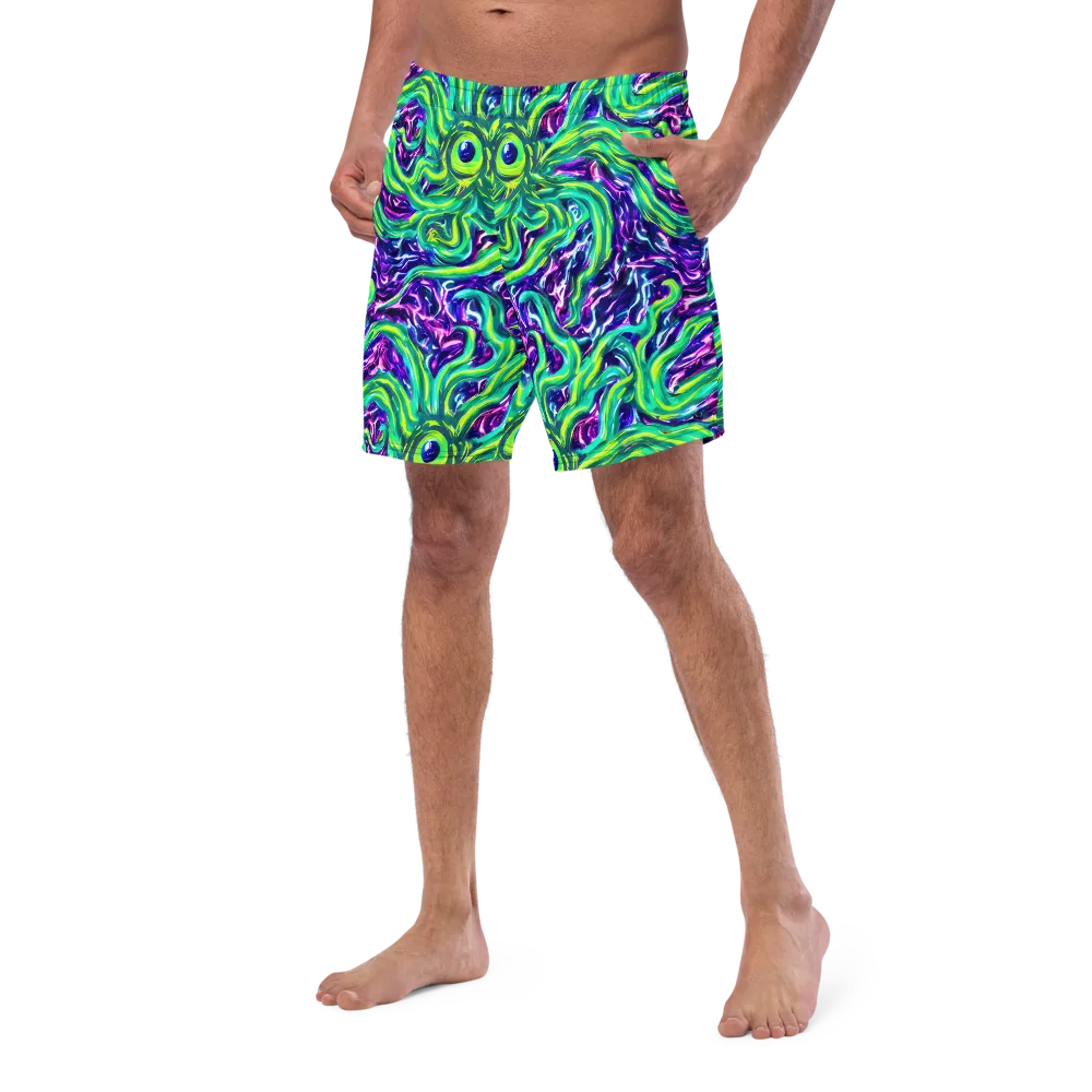 Cosmic Spill on Swim Trunks — Left Front