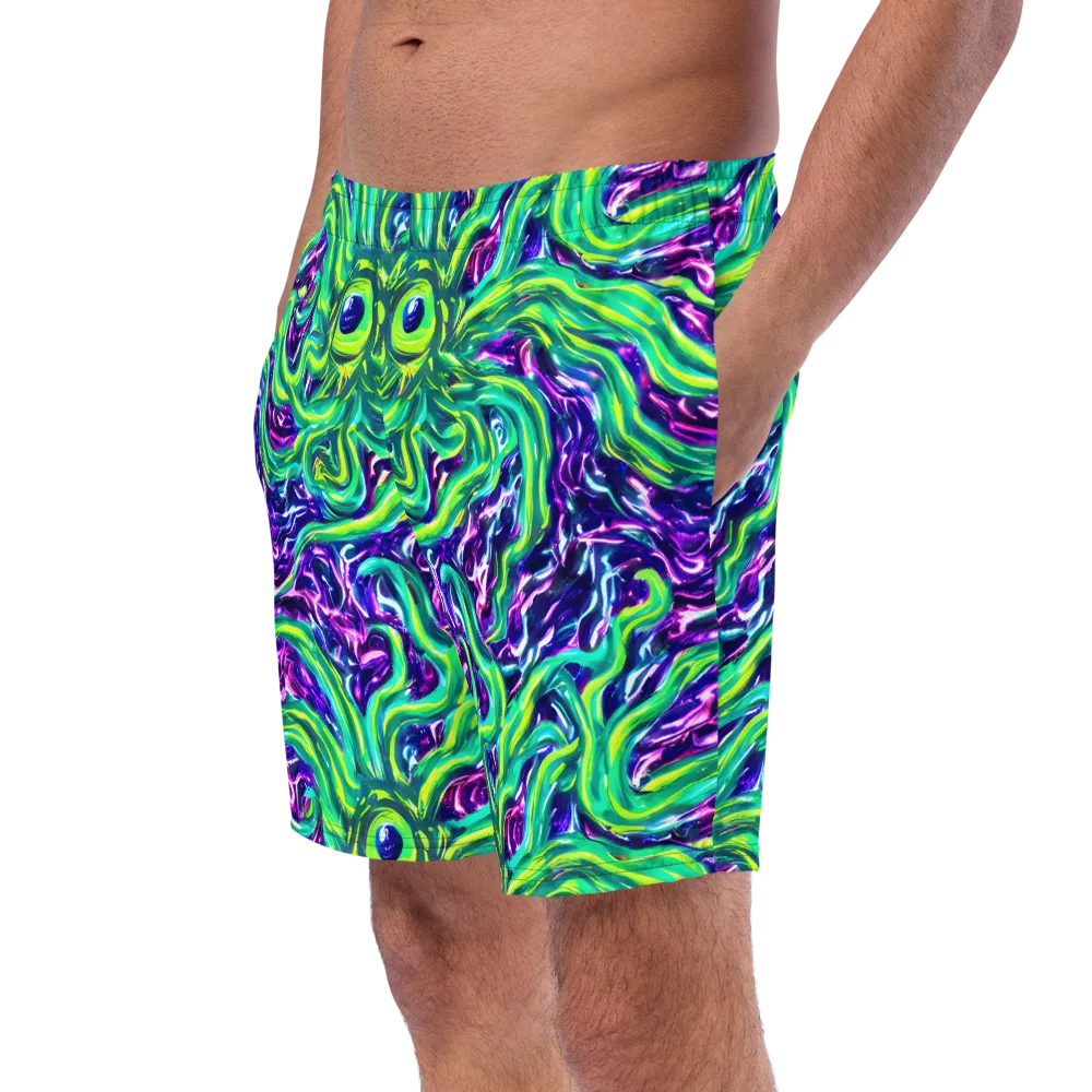 Cosmic Spill on Swim Trunks — Left Front