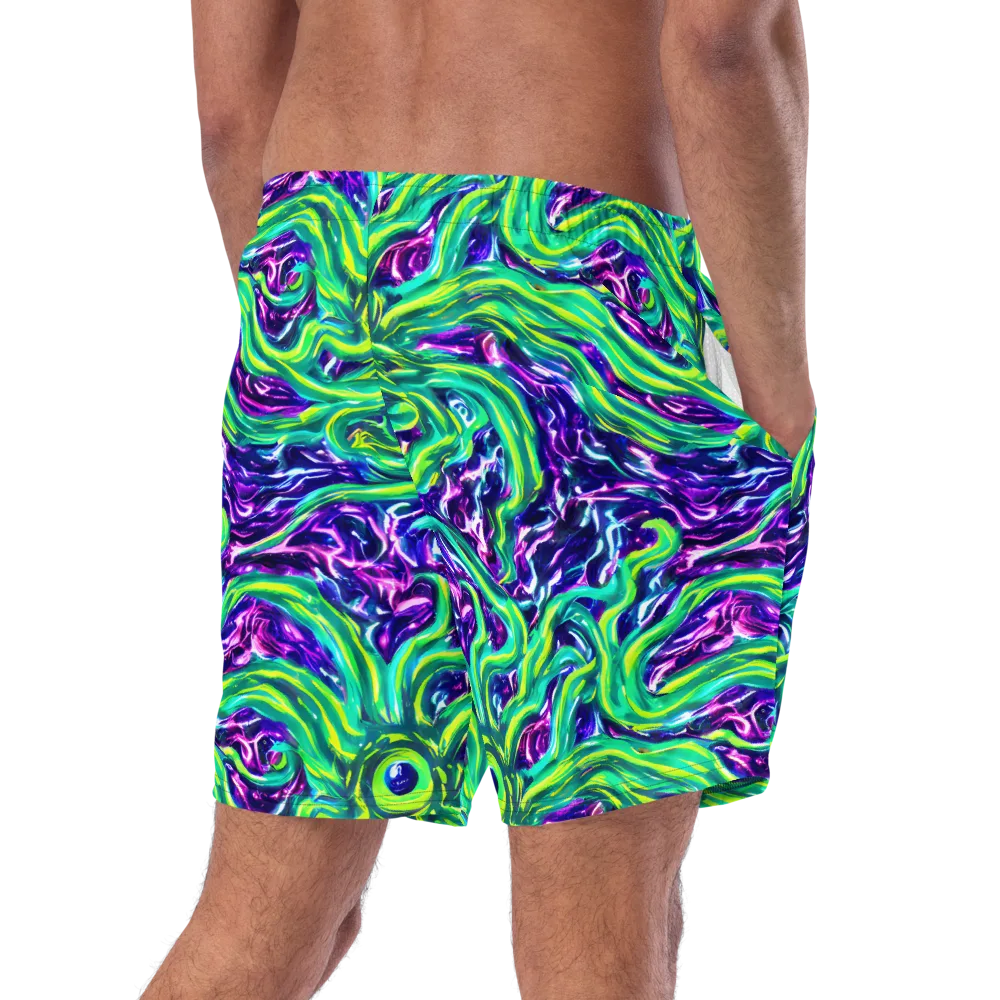 Cosmic Spill on Swim Trunks — Right Back