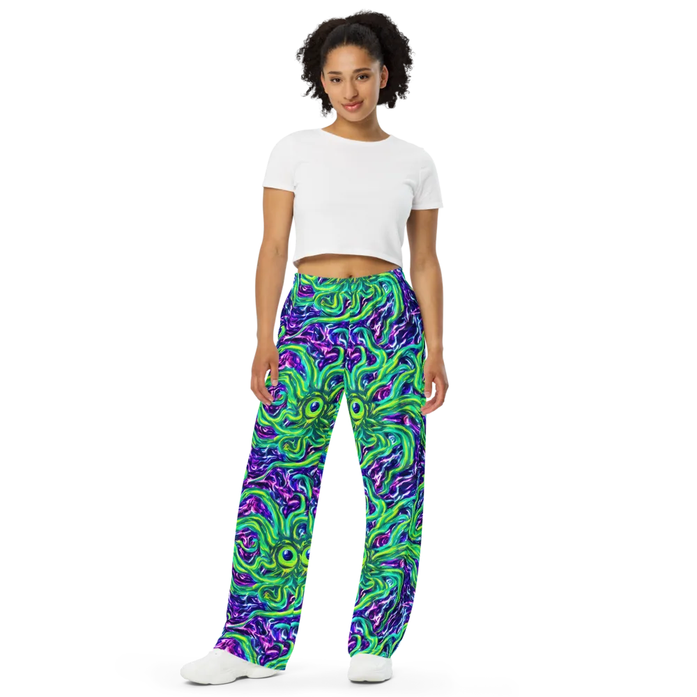 Cosmic Spill on Wide-Leg Pants — Front
