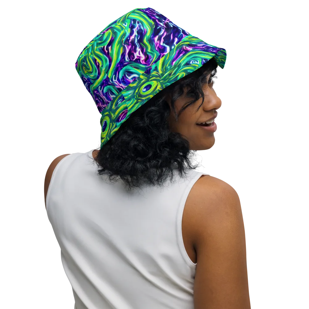 Cosmic Spill on Reversible Bucket Hat — Right Outside