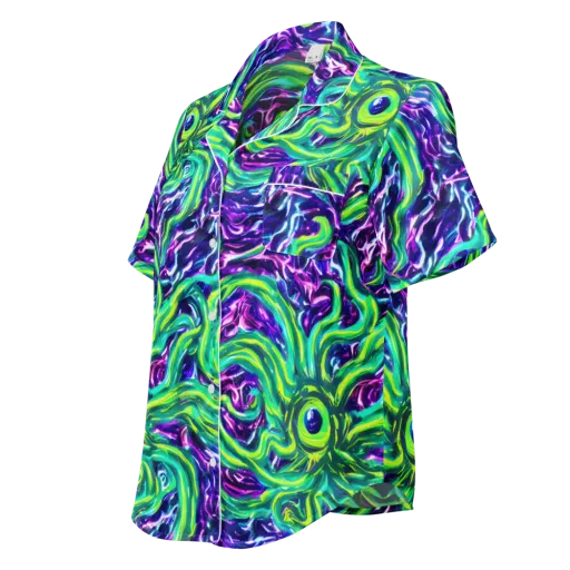 Cosmic Spill on a Women's Short Sleeve Pajama Top