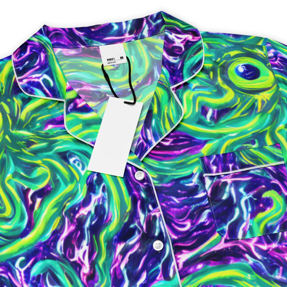 Cosmic Spill on Women's Short Sleeve Pajama Top — Product details