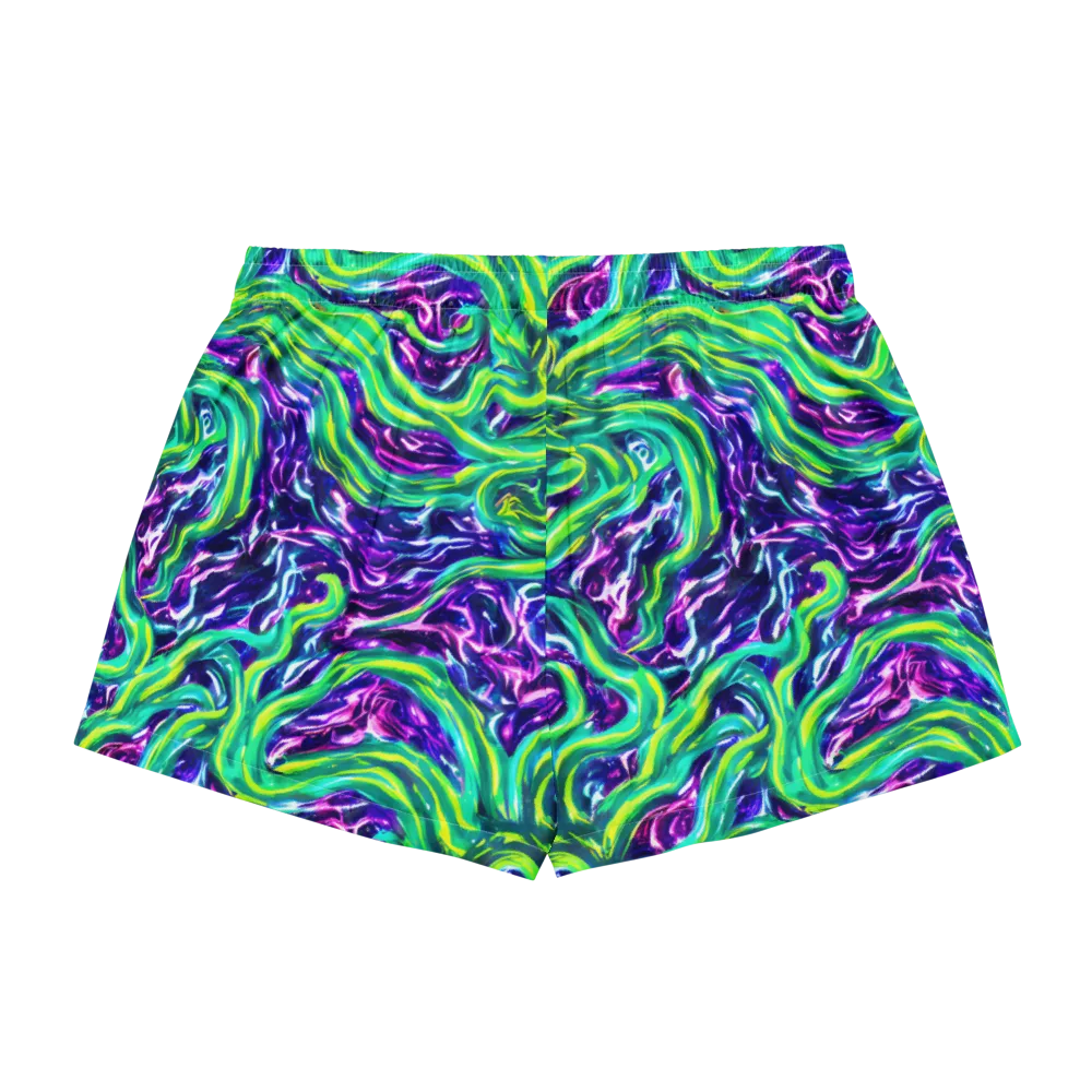 Cosmic Spill on Women's Pajama Shorts — Back