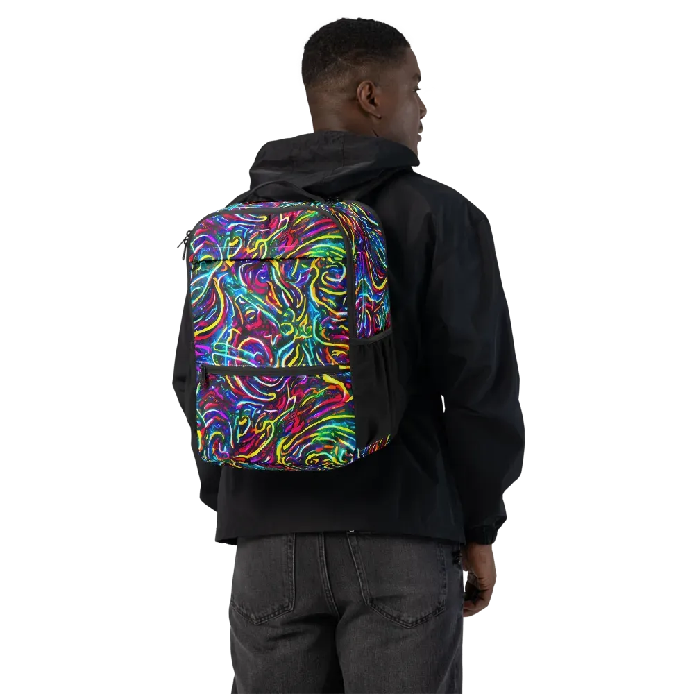 Prismatic Torrent on Utility Backpack — Back