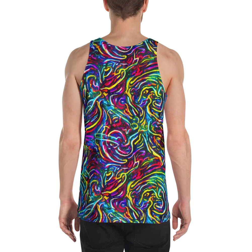 Prismatic Torrent on Men's Tank Top — Back