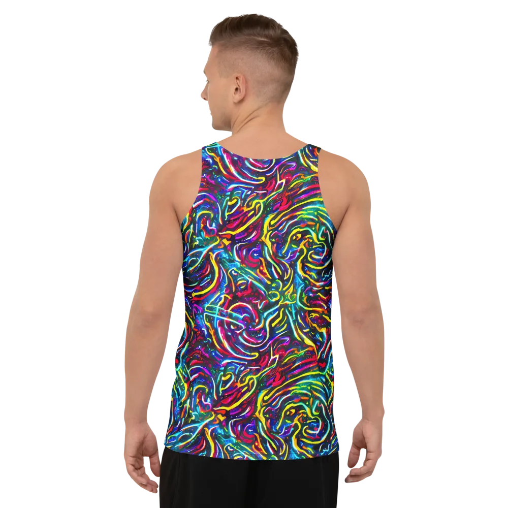 Prismatic Torrent on Men's Tank Top — Back