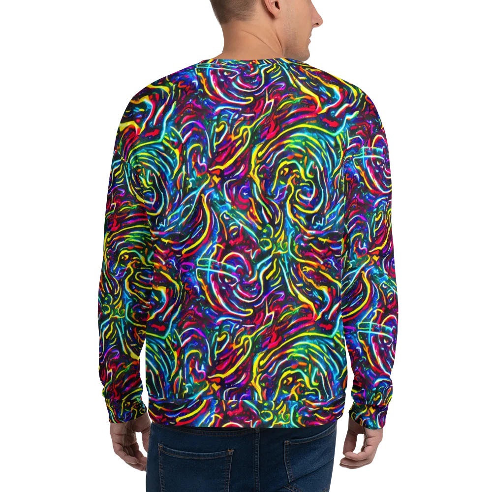 Prismatic Torrent on Sweatshirt — Back