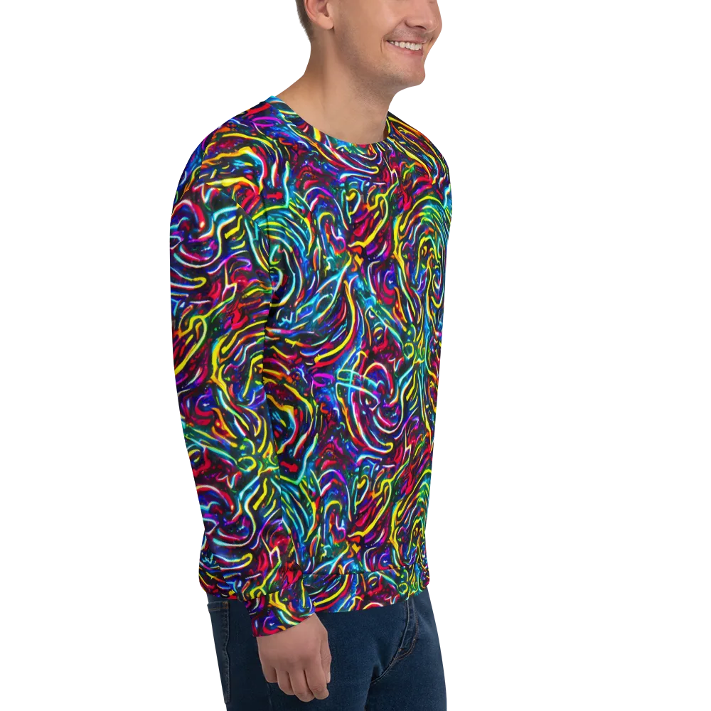 Prismatic Torrent on Sweatshirt — Right Front