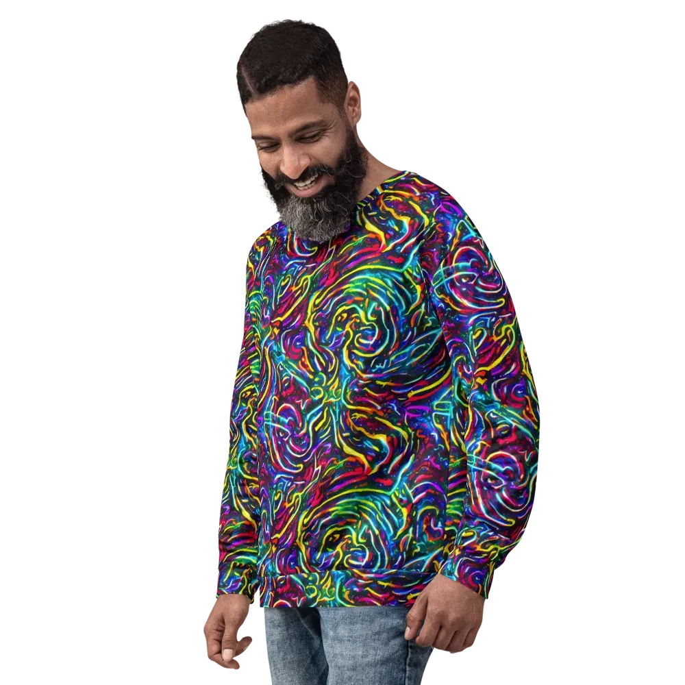 Prismatic Torrent on Sweatshirt — Left Front
