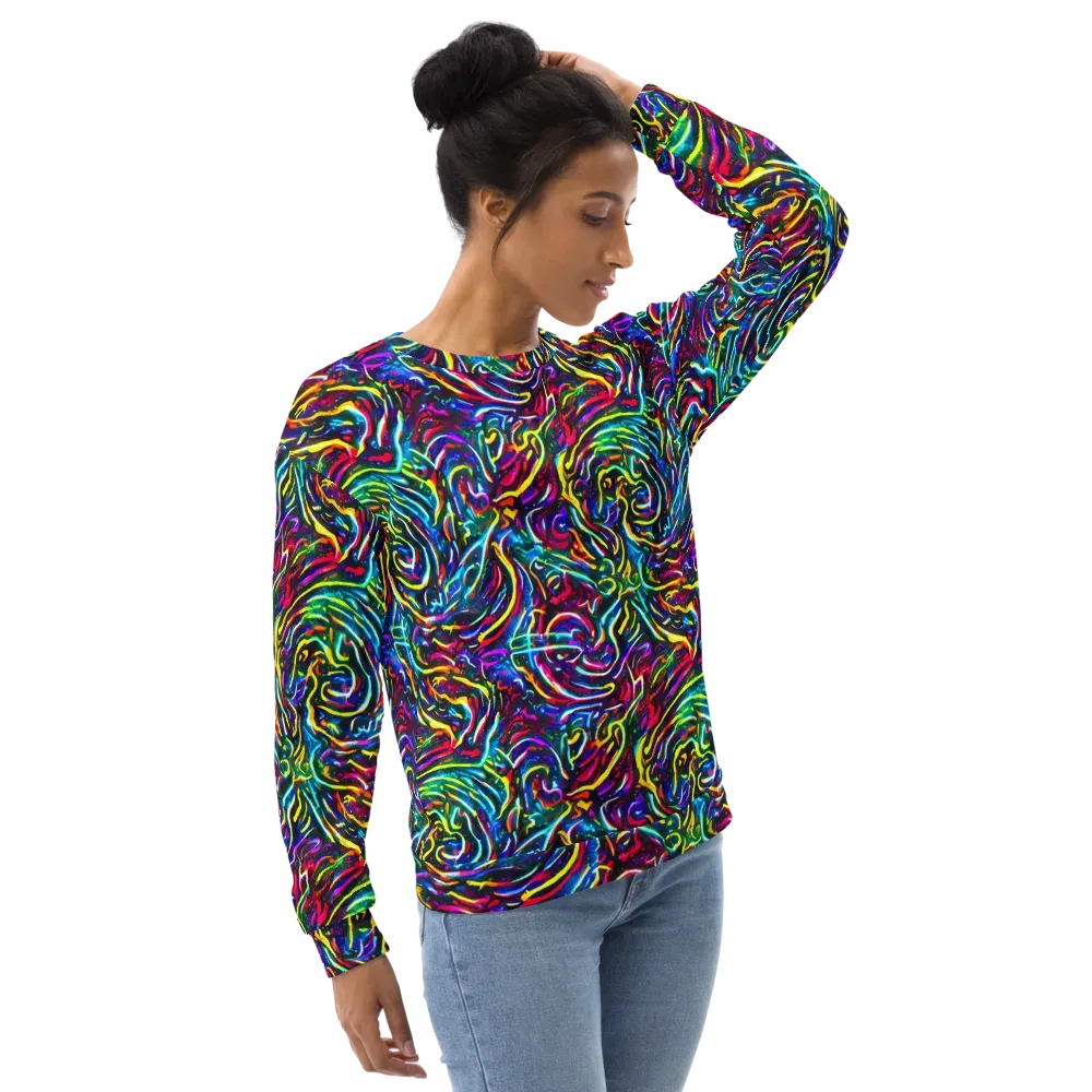 Prismatic Torrent on Sweatshirt — Right Front