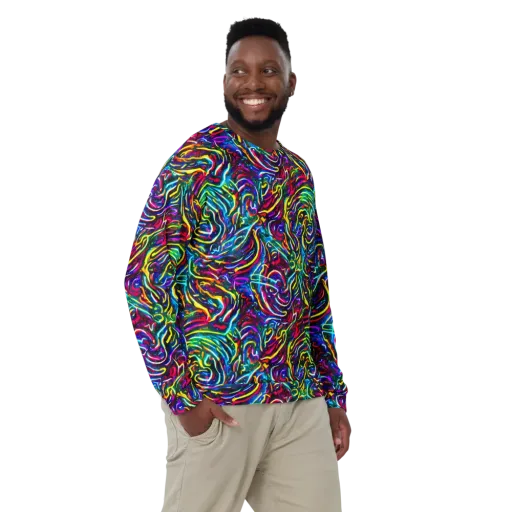 Prismatic Torrent on a Sweatshirt