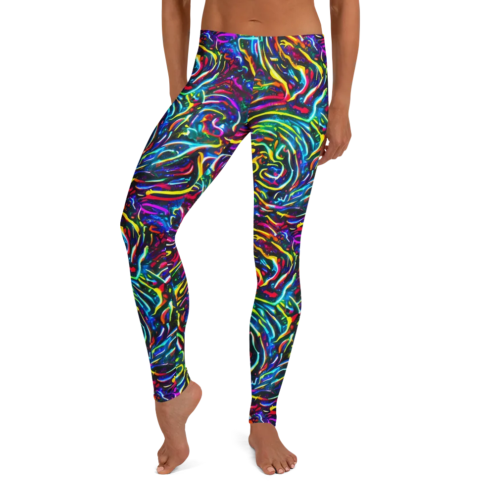 Prismatic Torrent on Leggings — Front