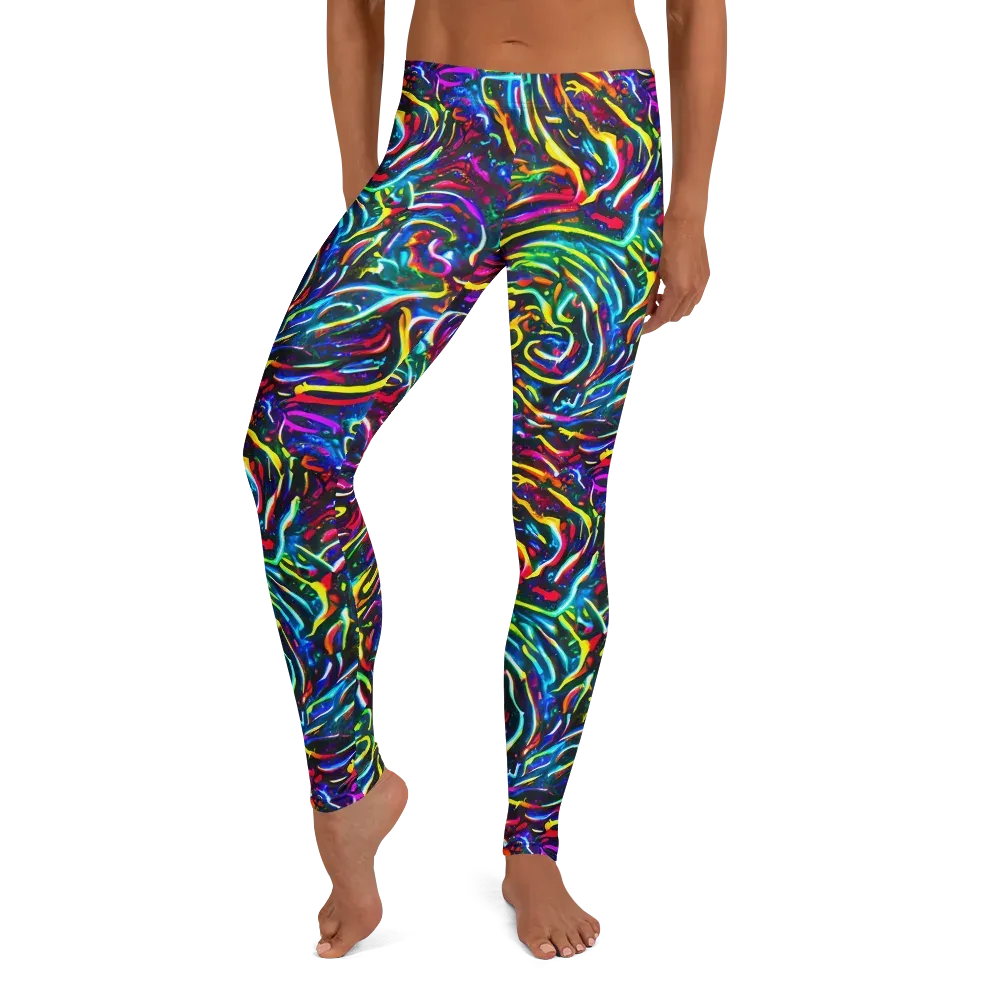 Prismatic Torrent on Leggings — Front