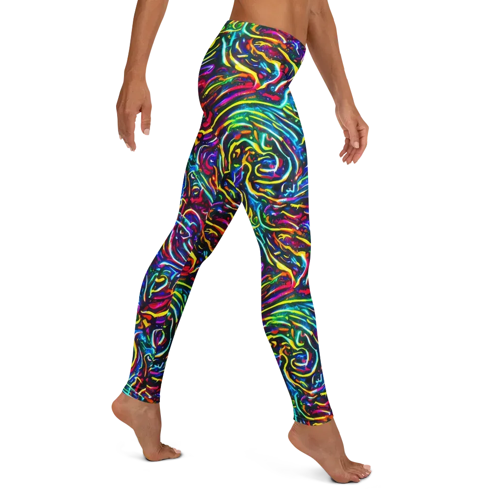 Prismatic Torrent on Leggings — Right
