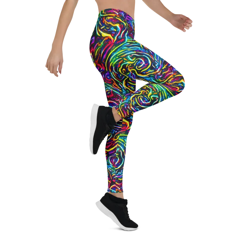 Prismatic Torrent on Leggings — Right