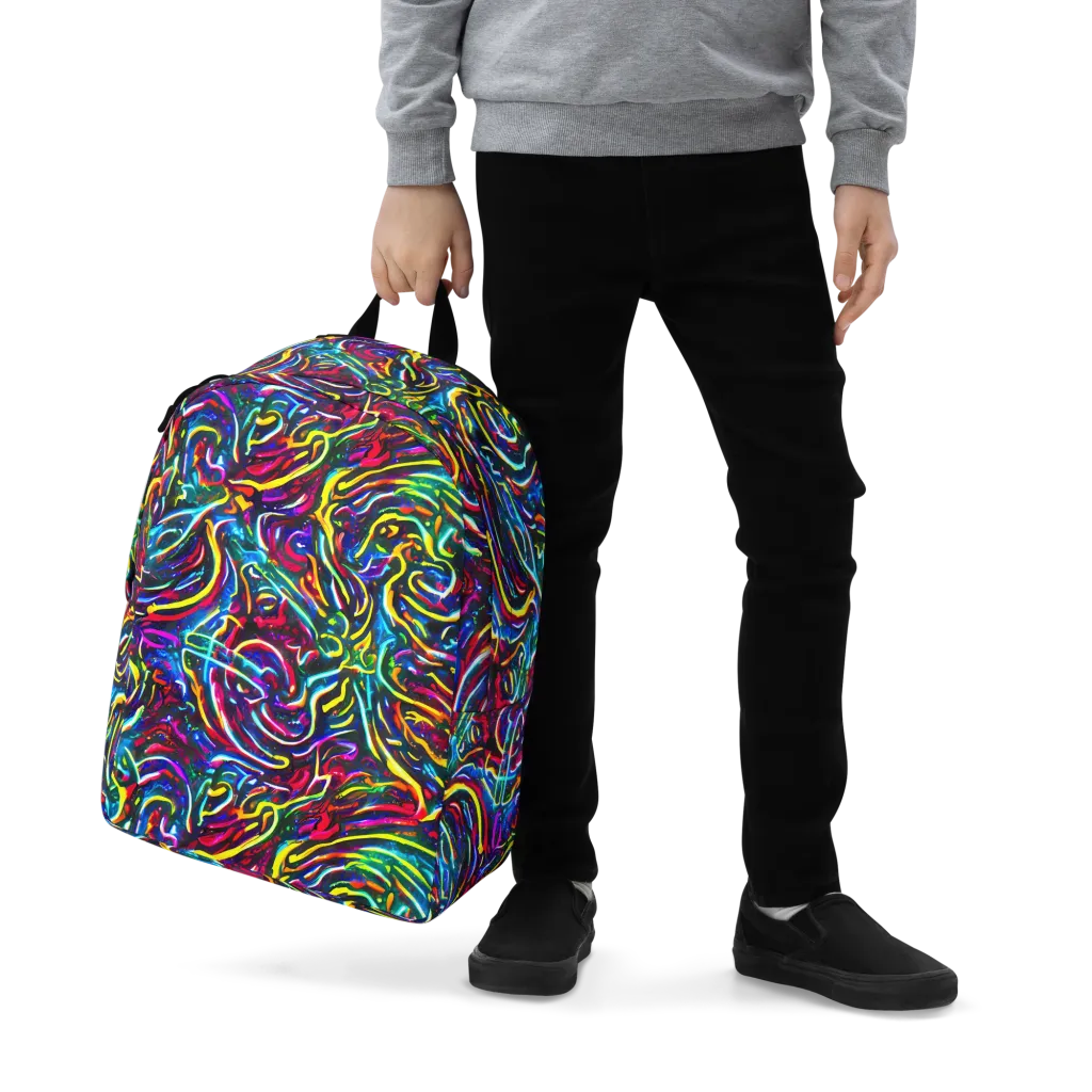Prismatic Torrent on Minimalist Backpack — Zoomed-in