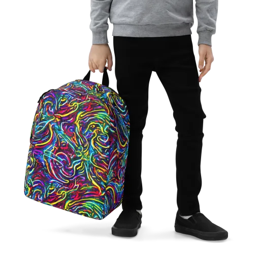 Prismatic Torrent on a Minimalist Backpack