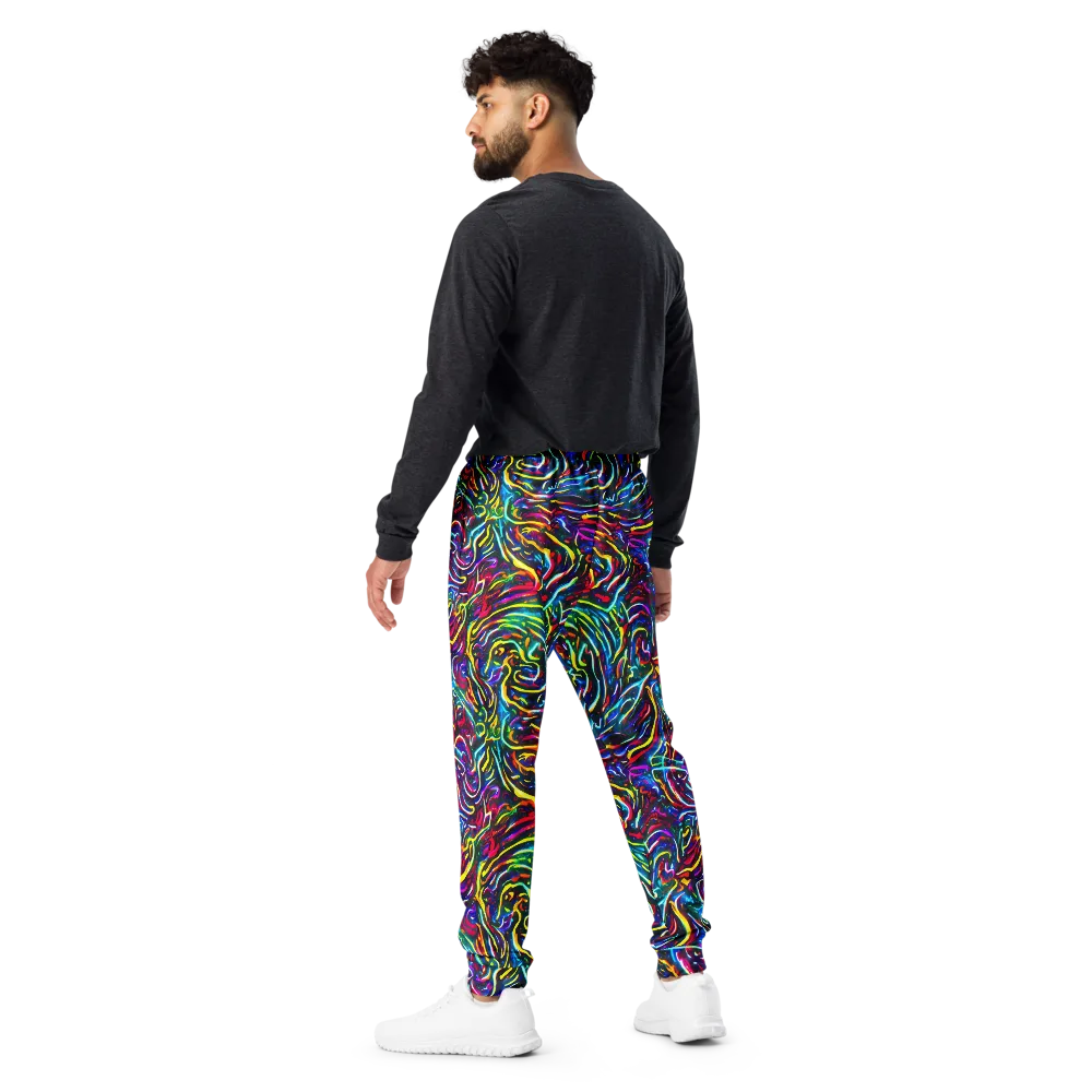 Prismatic Torrent on Men's Joggers — Back