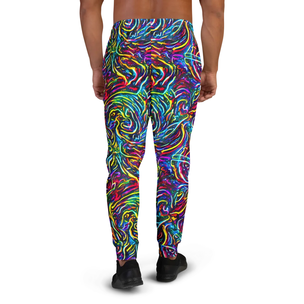Prismatic Torrent on Men's Joggers — Back