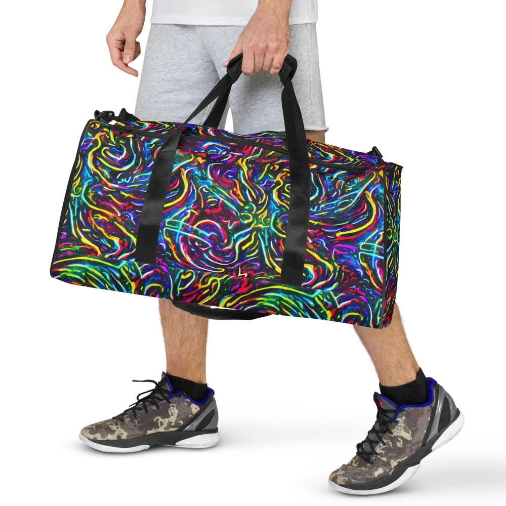 Prismatic Torrent on Duffle Bag — Front